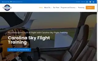 Carolinaskyflighttraining.com Screenshot 2024-04-25 09:12:21