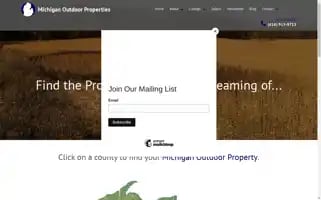 Michiganoutdoorproperties.com Screenshot 2024-07-07 00:12:09