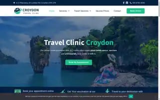 Croydontravelclinic.co.uk Screenshot 2024-04-22 11:49:20