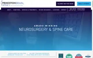 Princetonbrainandspine.com Screenshot 2024-06-13 20:09:15