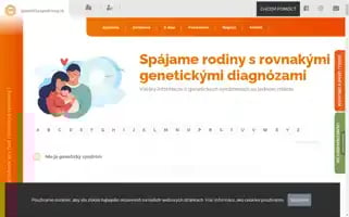 Genetickesyndromy.sk Screenshot 2024-06-29 21:33:12