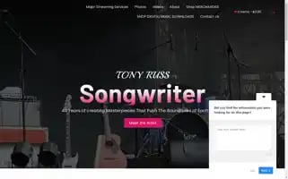 Tonyrussmusic.com Screenshot 2024-05-21 21:18:51