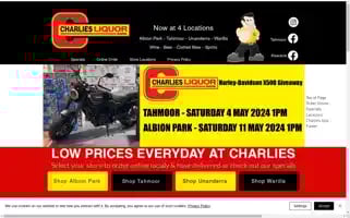 Charliesliquorbarn.com.au Screenshot 2024-05-15 17:09:34