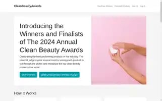 Cleanbeautyawards.com Screenshot 2024-05-15 17:41:51