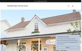 Princessandthepeahotel.com Screenshot 2024-04-14 12:56:53