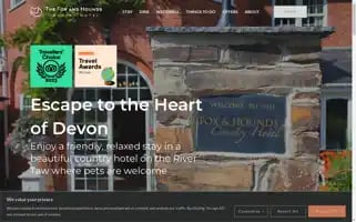 Foxandhoundshotel.co.uk Screenshot 2024-04-16 12:09:57