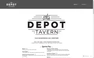 Thedepottavern.com Screenshot 2024-06-28 22:13:25