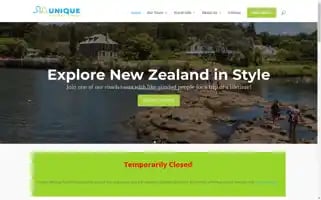 Uniqueholidaytours.co.nz Screenshot 2024-04-24 08:37:49