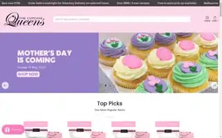 Thecupcakequeens.com.au Screenshot 2024-05-04 09:13:03