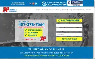 A1serviceplumbing.com Screenshot 2024-05-06 03:25:05