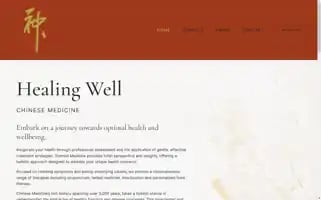 Healingwellchinesemedicine.au Screenshot 2024-07-08 03:14:09