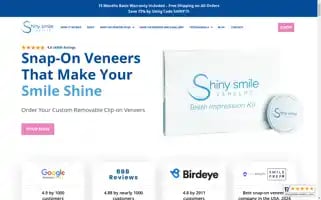 Shinysmileveneers.com Screenshot 2024-06-11 14:25:05