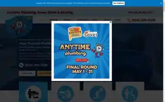 Anytimeplumbing505.com Screenshot 2024-05-08 13:13:46