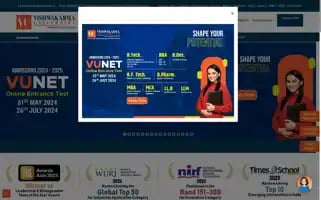 Vupune.ac.in Screenshot 2024-06-13 17:25:48