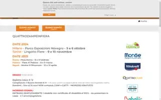Quattrozampeinfiera.it Screenshot 2024-07-01 10:13:08