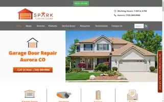Sparkgaragedoors.com Screenshot 2024-06-26 07:50:31