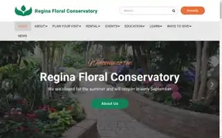 Reginafloralconservatory.ca Screenshot 2024-06-24 18:41:28