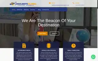 Soulmateglobaltravelagency.com Screenshot 2024-04-18 13:52:30