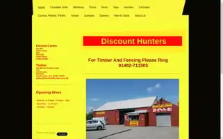 Discount-hunters-kitchen-centre.co.uk Screenshot 2024-05-09 10:16:03