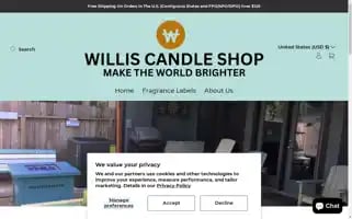 Williscandleshop.com Screenshot 2024-05-02 07:35:48