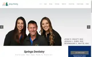 Springsdentistry.com Screenshot 2024-07-06 19:39:29