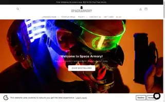Spacearmorystore.com Screenshot 2024-05-22 00:05:37