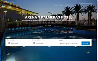 Arenaypalmerashotel.com Screenshot 2024-04-15 06:48:00