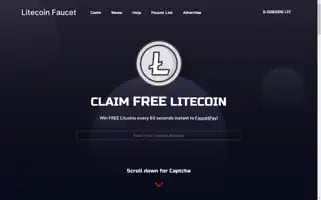 Litecoinfaucet.com Screenshot 2024-07-04 18:42:03