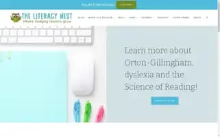 Theliteracynest.com Screenshot 2024-05-14 09:43:09