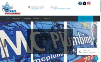Mcplumbingllc.com Screenshot 2024-05-16 07:25:13