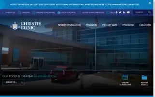 Christieclinic.com Screenshot 2024-06-30 09:25:22