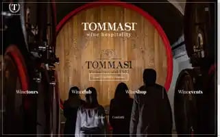 Tommasiwinehospitality.com Screenshot 2024-07-02 04:25:50