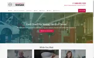 Eastcharlottenissanservice.com Screenshot 2024-05-09 12:33:06