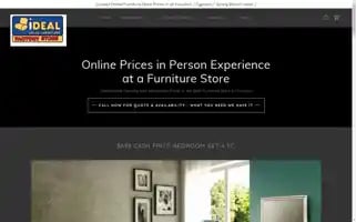 Idealsolidfurniture.com Screenshot 2024-05-16 02:16:41