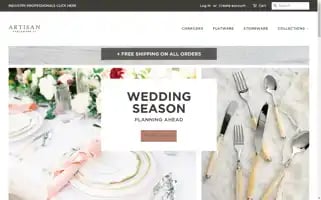 Shopartisantablewareco.com Screenshot 2024-07-01 05:53:40