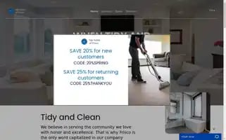 Tidymaidsoffrisco.com Screenshot 2024-05-16 21:27:06