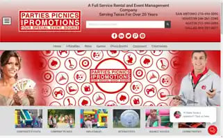 Partiespicnics.com Screenshot 2024-05-16 11:50:51