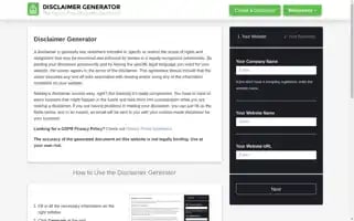 Disclaimergenerator.net Screenshot 2024-06-13 04:15:20