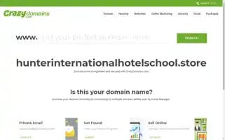 Hunterinternationalhotelschool.store Screenshot 2024-04-18 17:52:11