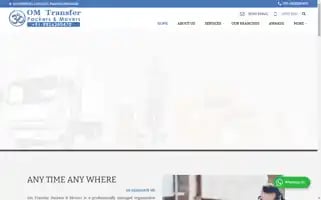 Omtransferpackersmovers.com Screenshot 2024-07-07 17:19:19