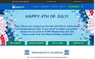 Peoplestrustinsurance.com Screenshot 2024-07-05 17:47:59