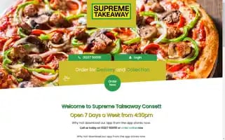 Supremetakeawayconsett.com Screenshot 2024-05-22 21:39:05