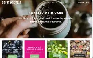 Greatcirclecoffee.com Screenshot 2024-05-05 09:52:11