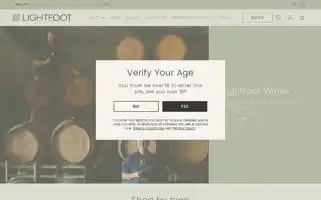 Lightfootwines.com Screenshot 2024-06-12 02:25:45
