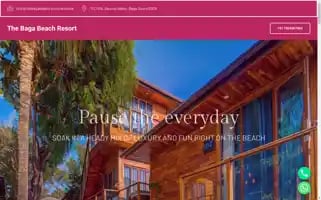 Thebagabeachresort.website Screenshot 2024-05-28 23:35:42