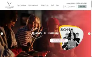 Deerhurstresort.com Screenshot 2024-05-09 09:09:12