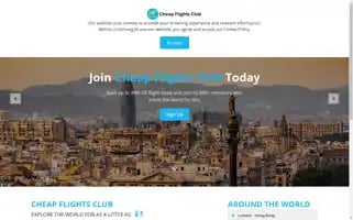 Cheapflightsclub.co.uk Screenshot 2024-04-17 18:01:05
