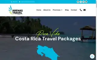 Arenastravelcr.com Screenshot 2024-04-24 09:48:30