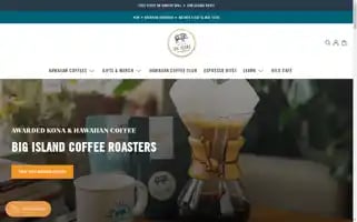 Bigislandcoffeeroasters.com Screenshot 2024-05-04 06:04:02