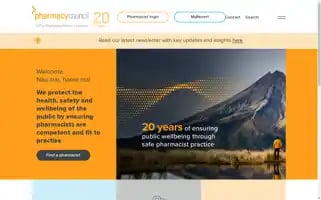 Pharmacycouncil.org.nz Screenshot 2024-07-06 10:40:19